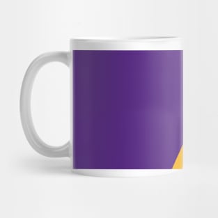 LA purple yellow Mug